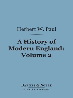 cover image of A History of Modern England, Volume 2 (Barnes & Noble Digital Library)